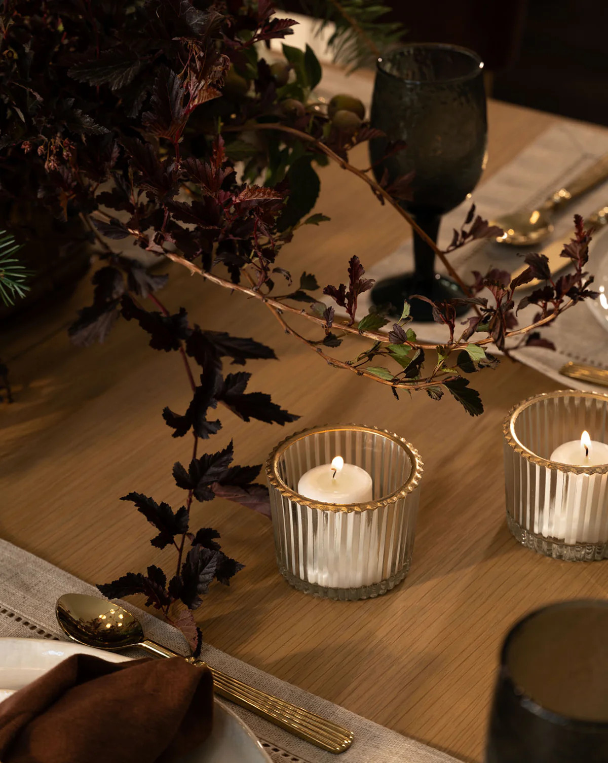 Gold Rimmed Glass Votive | McGee & Co. (US)