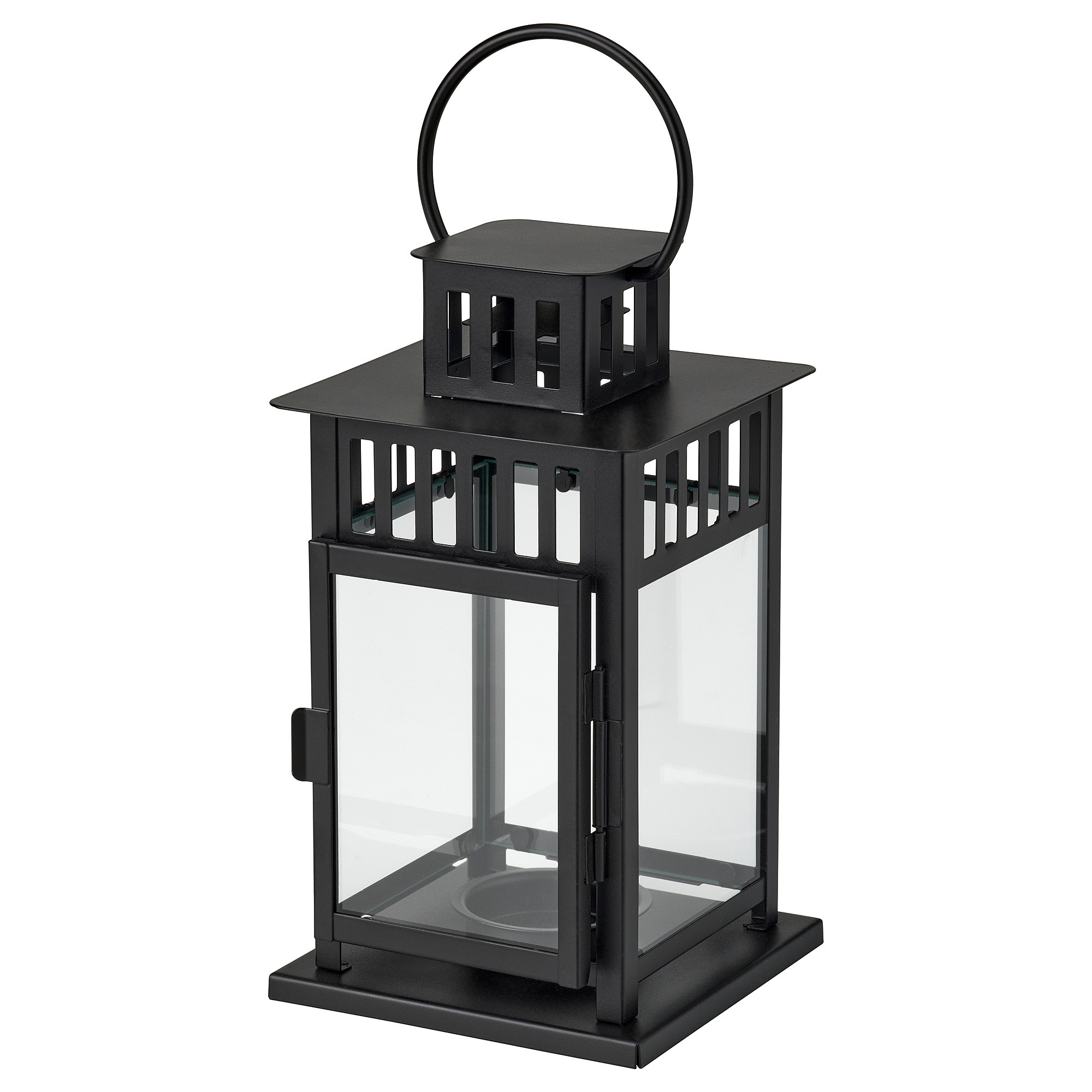 BORRBY Lantern for tealight, indoor/outdoor black, 7 ¾ " | IKEA US