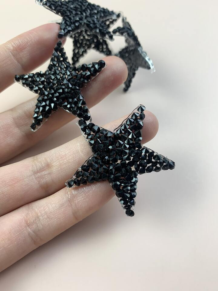 5pcs Rhinestone Decor Star Shaped DIY Iron-on Patch | SHEIN