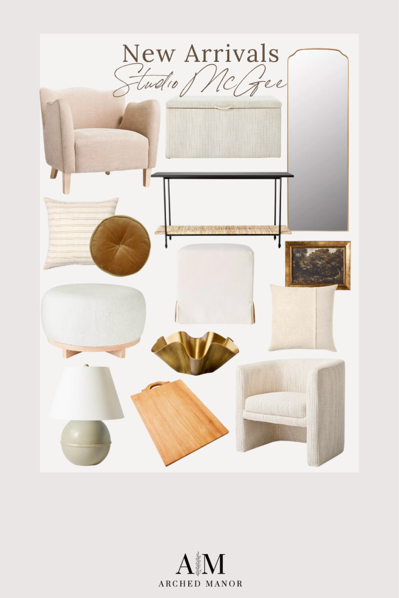Studio McGee New Arrivals

Home  Home finds  Trending home  New arrivals  Home decor  Floor lamp  Accent chair  Cutting board  Lamp  Lighting  Pillow  Console table  Ottoman  Decorative bowl

#LTKSeasonal #LTKhome