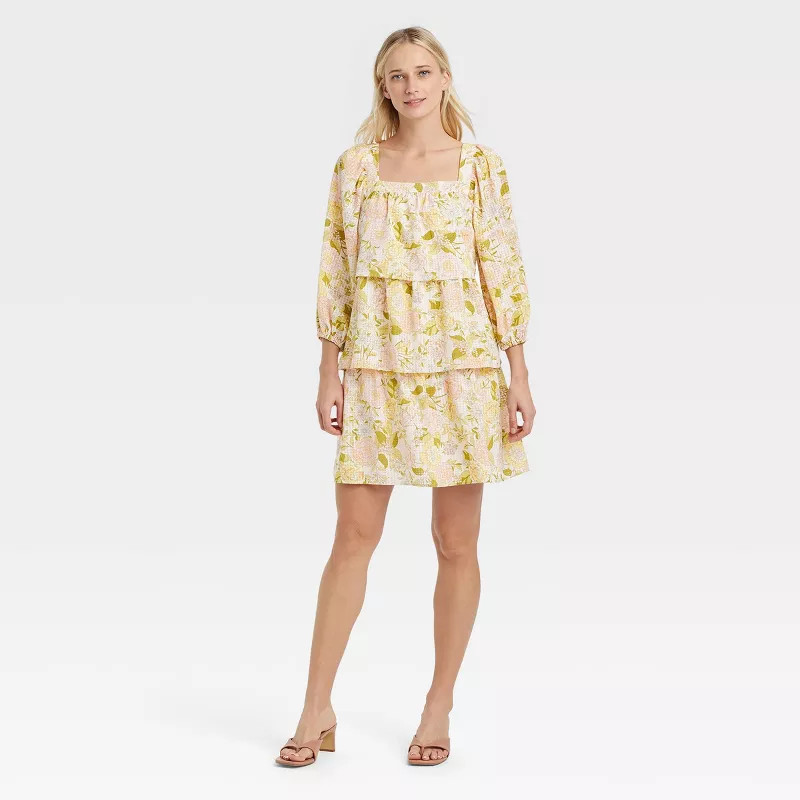 Women's Bishop 3/4 Sleeve Dress - Who What Wear™ | Target