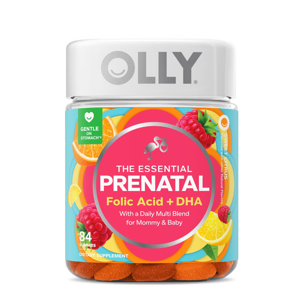 OLLY Essential Prenatal Multivitamin Gummies - Sweet Citrus | Target