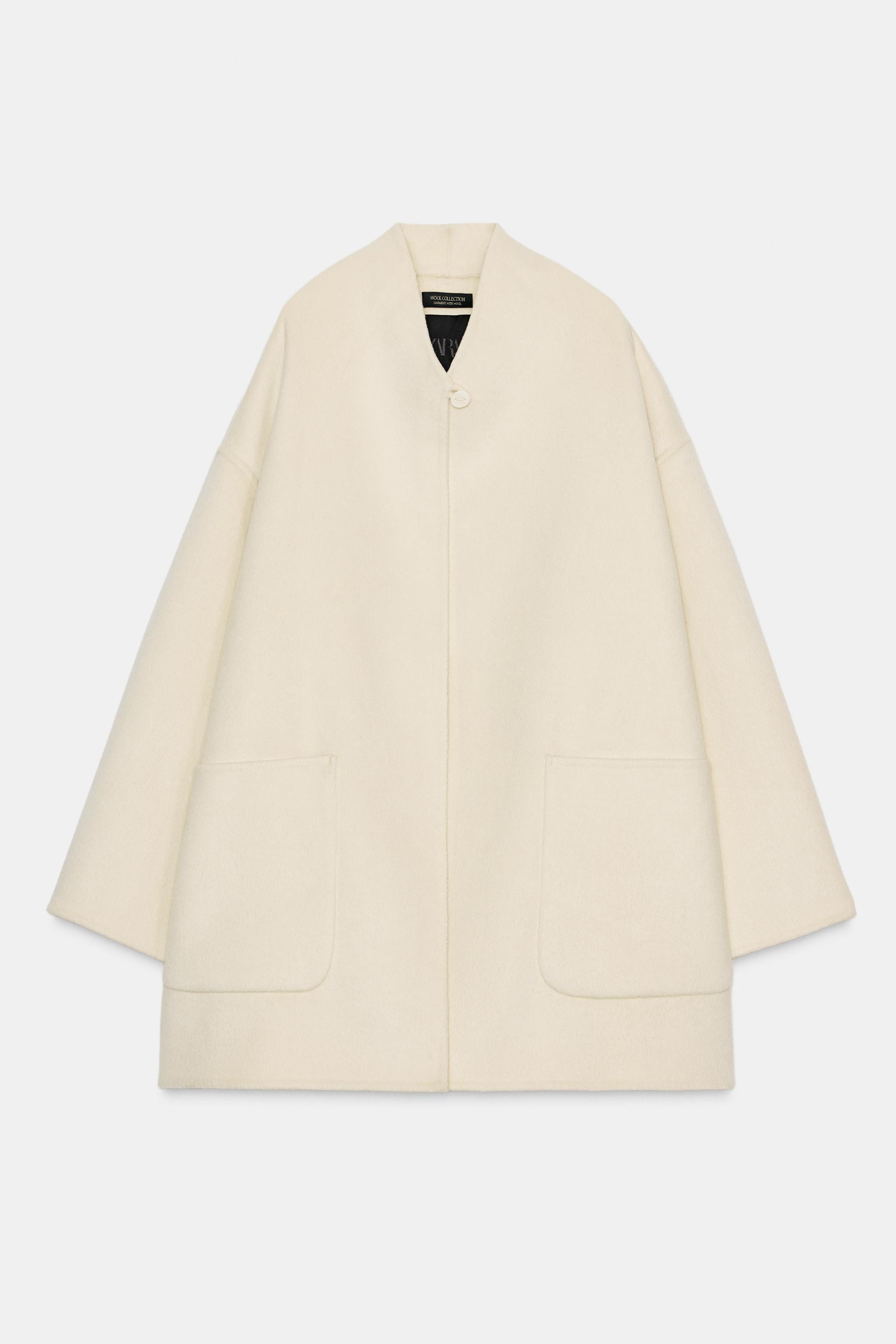 WOOL BLEND CAPE COAT ZW COLLECTION | Zara UK