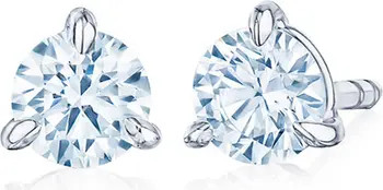 Round Brilliant Cut Diamond & Platinum Stud Earrings - 0.50ct. | Nordstrom