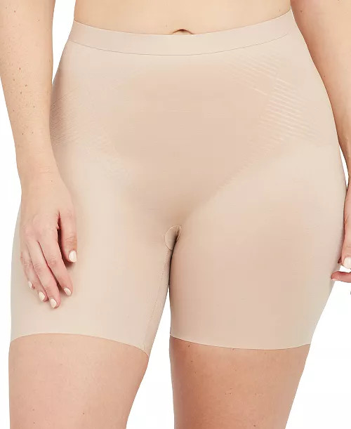 Women's Thinstincts 2.0 High-Waisted Mid-Thigh Girl Shorts | Macy's