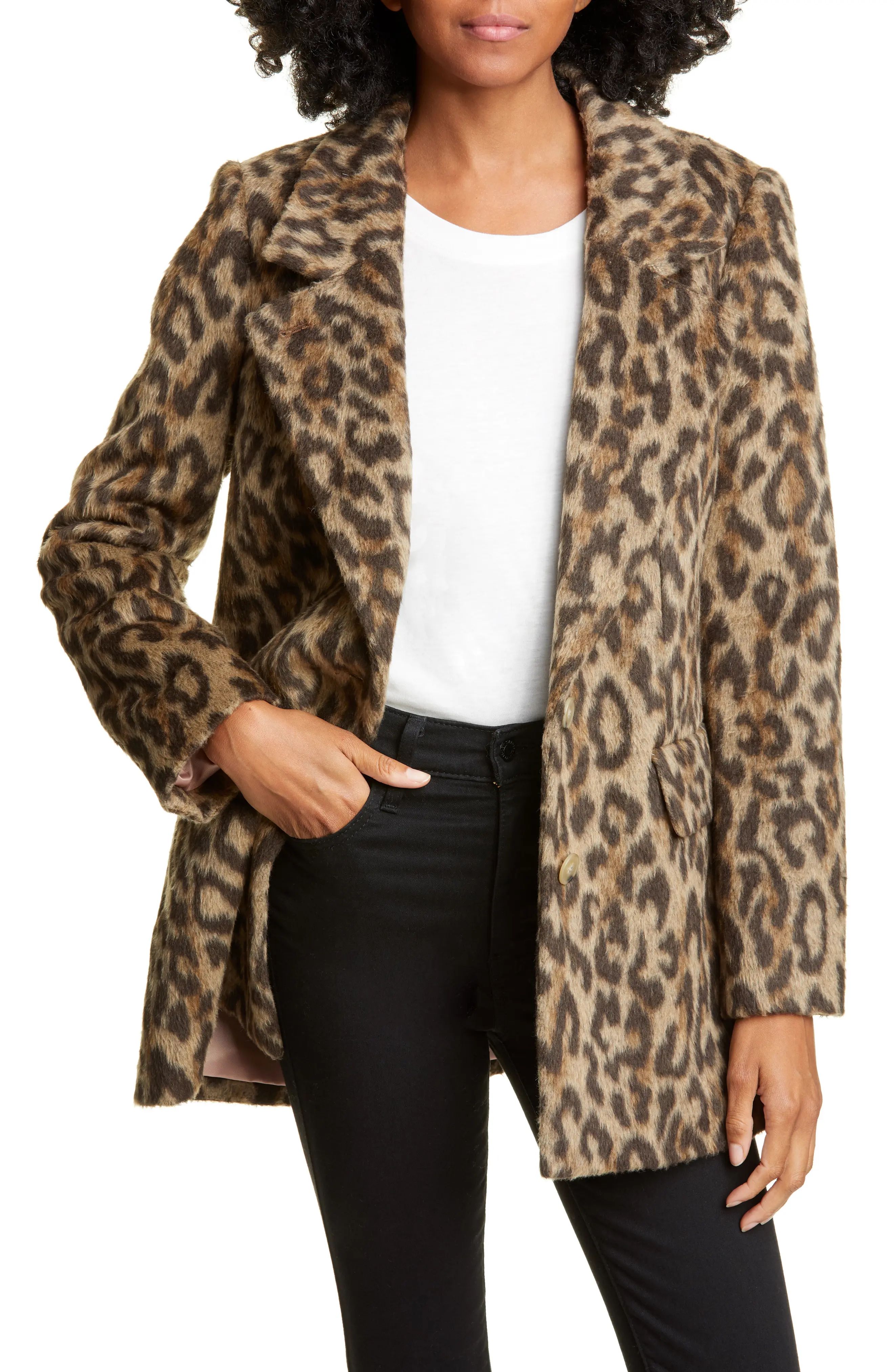 Rebecca Taylor Leopard Print Faux Fur Coat at Nordstrom Rack | Hautelook