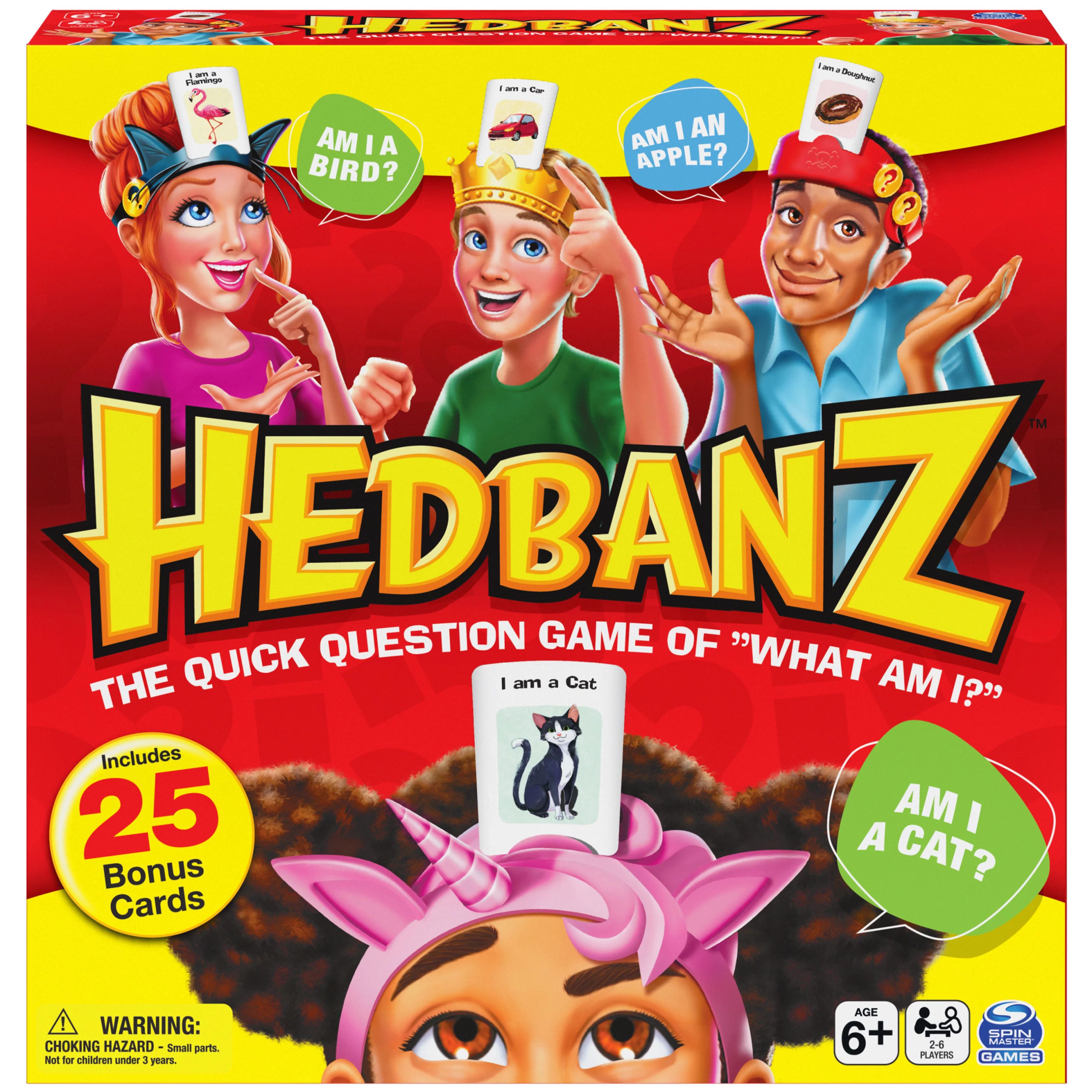 Hedbanz Picture Guessing Game with 25 Bonus Cards, for Kids and Families Ages 6 and up, Walmart E... | Walmart (US)