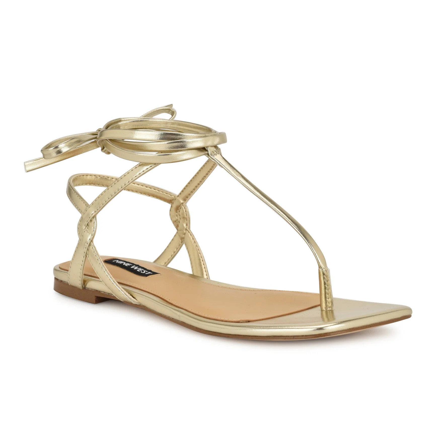Norta Ankle Wrap Thong Sandals | Nine West (US)