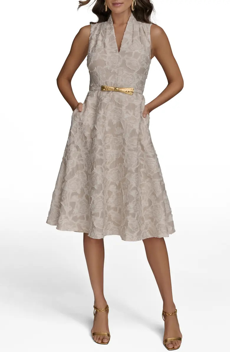 Floral Sleeveless Flare Dress | Nordstrom