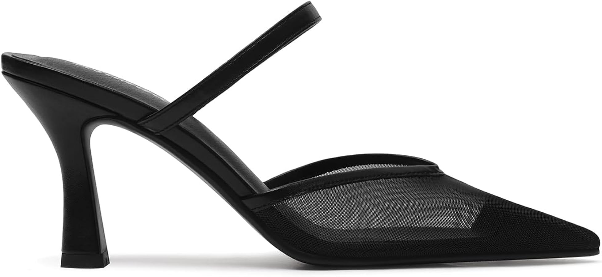 USIMAD Women's Mesh Mule Heels with Memory Foam Insole Pointy Toe Arch Support | Amazon (US)