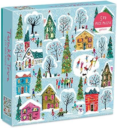 Twinkle Town 500 Piece Puzzle from Galison - Featuring Colorful and Whimsical Illustrations of a ... | Amazon (US)