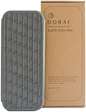 Dorai Home Dish Pad – Collapsible Kitchen Drying Mat – Wrapped in Silicone Webbing to Protect... | Amazon (US)