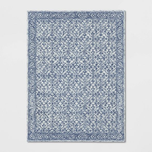 Argyle Tufted Area Rug Blue - Threshold™ | Target