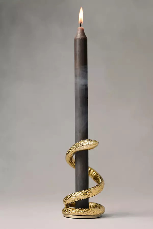 Adelle Snake Taper Candle Holder | Anthropologie (US)