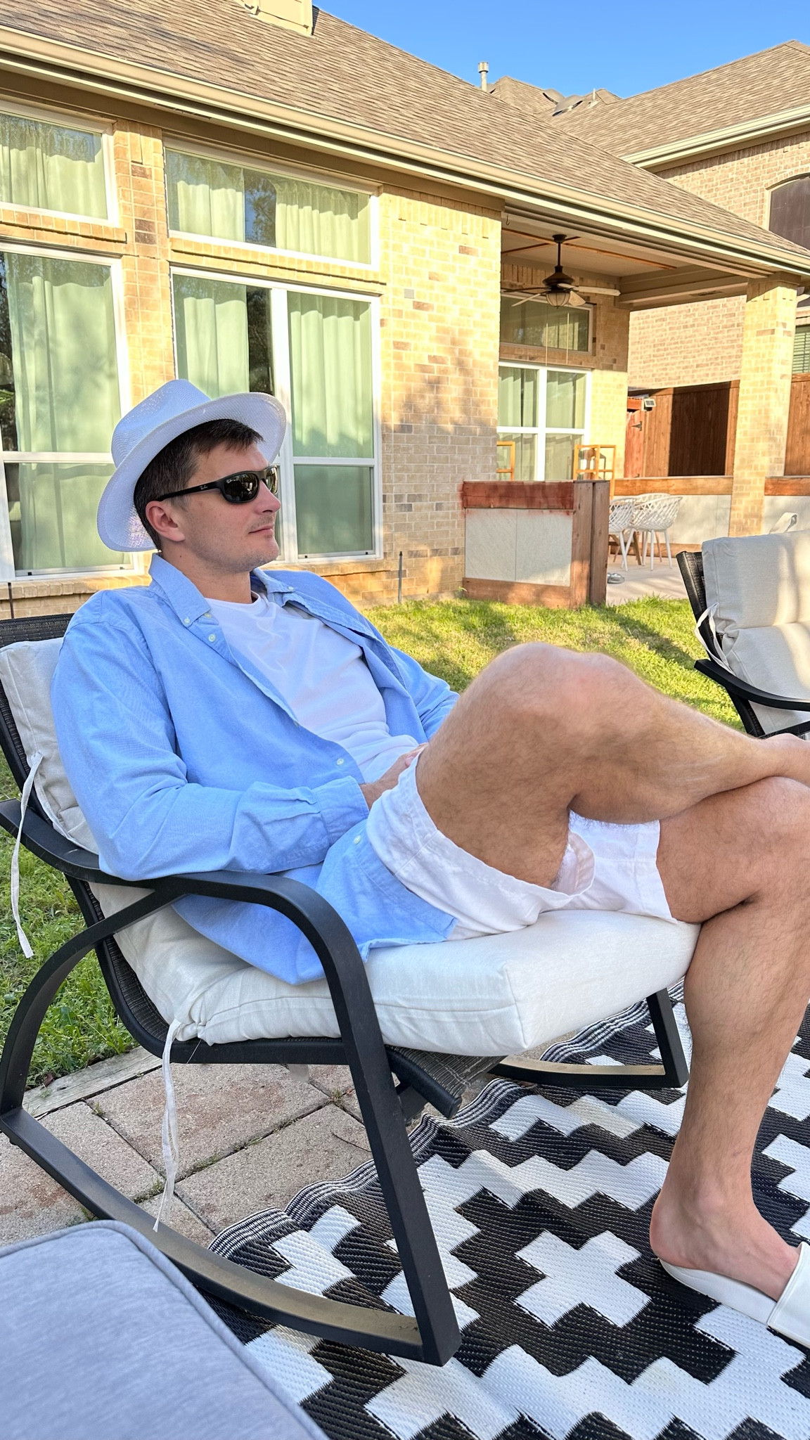 To find the clothes for Big&Tall man is not easy at all 😅, but I do my best. Usually, I buy Polo Ralph Lauren because they have this option. 

The straw hat is super simple, from Amazon. It’s very very sad. I’ll we can wear it both me and my husband. 

Big&Tall clothes, men’s clothes 