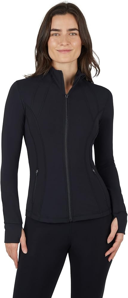 Yogalicious Womens Ultra Soft Lightweight Full Zip Yoga Jacket with Pockets | Amazon (US)