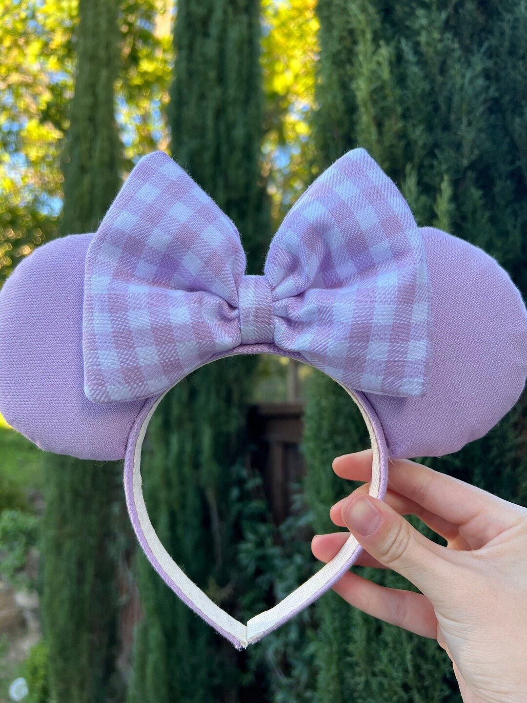 Spring mouse ears / plaid mouse ears | Etsy (US)