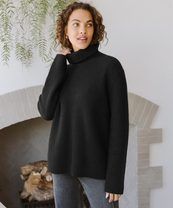 Cashmere Turtleneck - Black | Jenni Kayne | Jenni Kayne