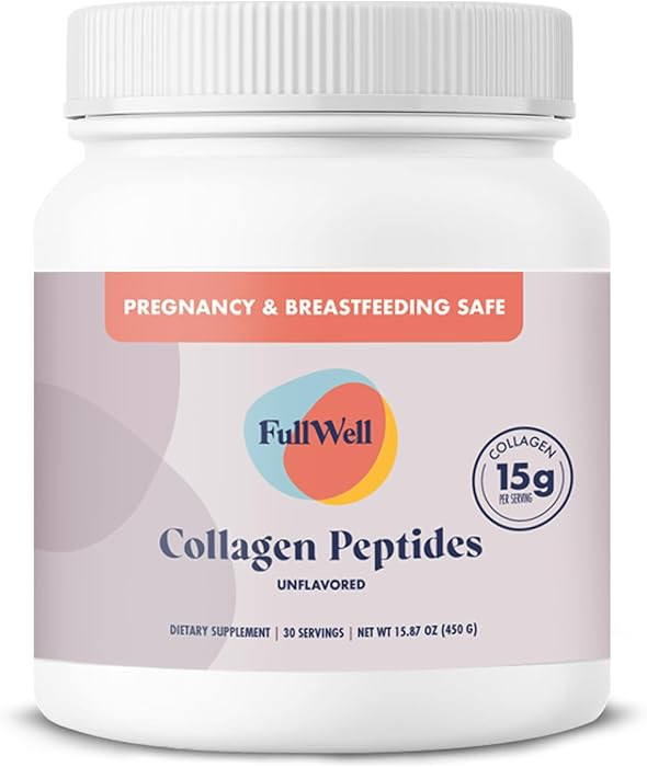 FullWell New Hydrolyzed Collagen Peptides, Breastfeeding & Pregnancy Safe Grass-Fed Collagen Powd... | Amazon (US)