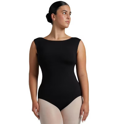 Capezio Women's Soft Elegance Boatneck Leotard, Large | Target