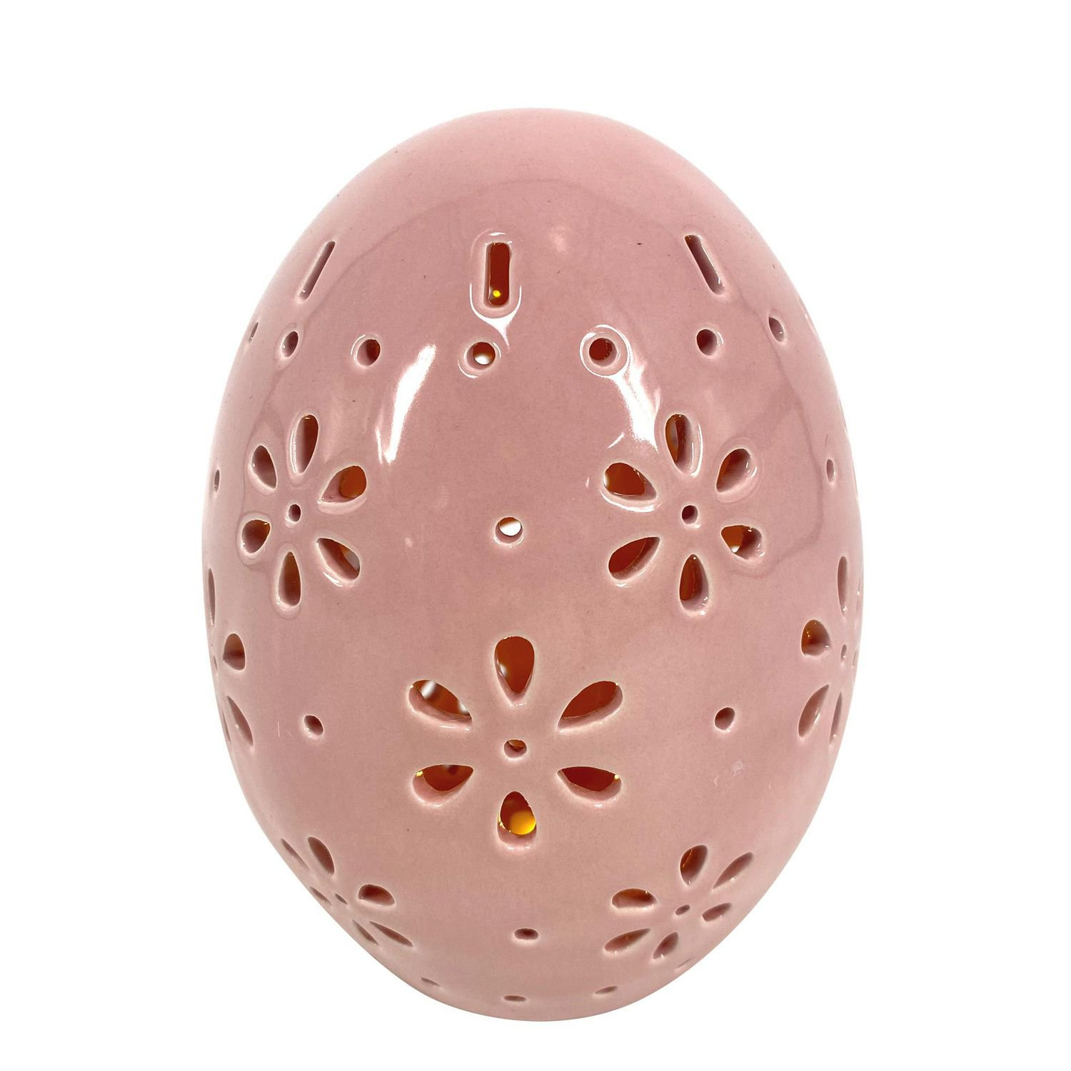 PINK CERAMIC EGG TABLE TOP, 4.375in x 4.375in x 5.875in | Walmart (CA)