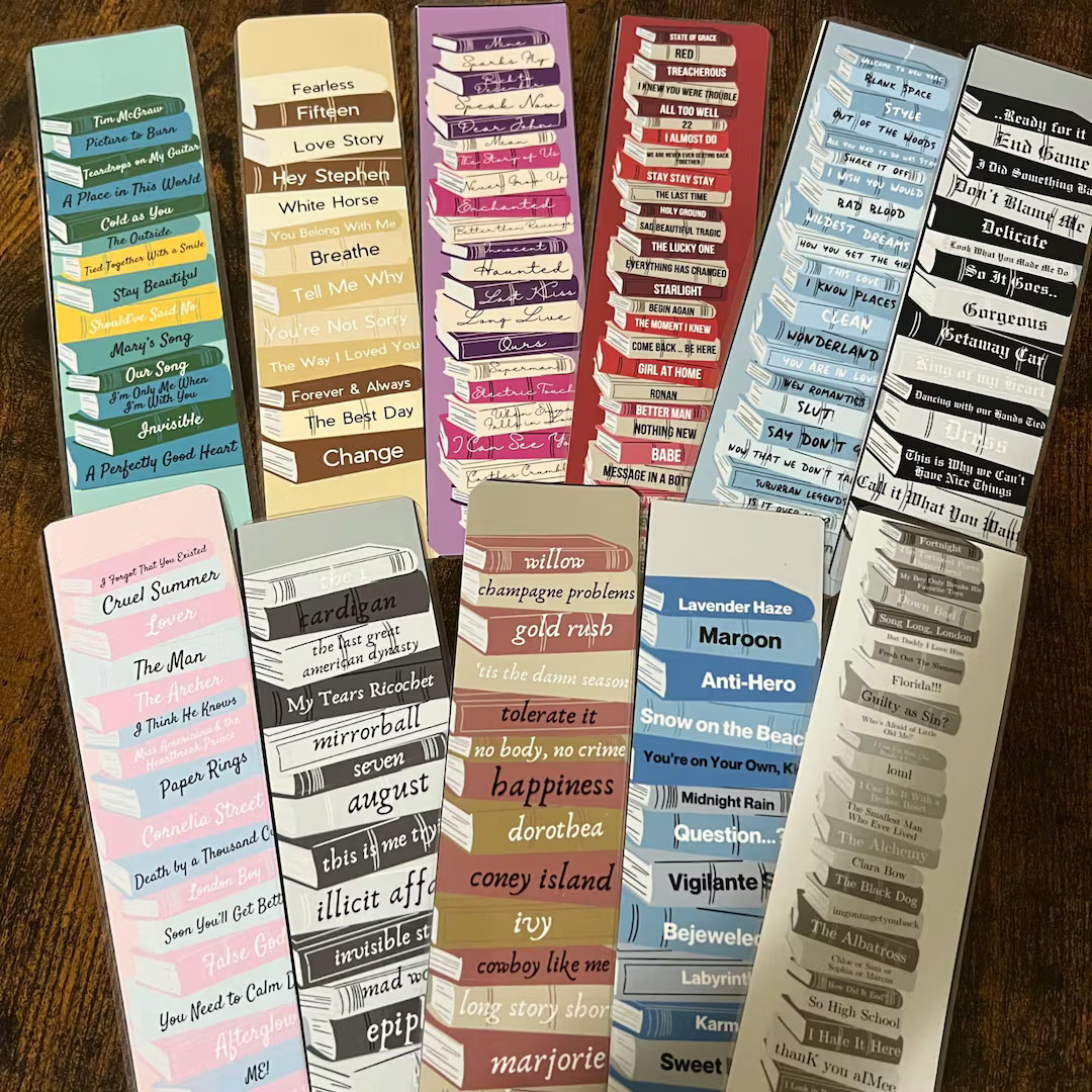 Tswift Album Bookmark Book Lover Gift Bookish Gift Swifitie Girlie Bookmark Eras Bookmark Tay's D... | Etsy (US)