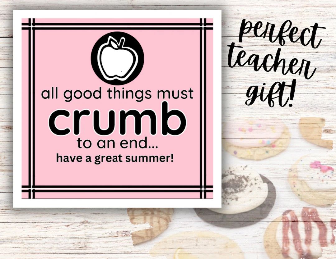 Crumbl cookies tag/Printable/Cookie Tag/Instant Download/Teacher Gift/Crumbl gift/student gift/En... | Etsy (US)