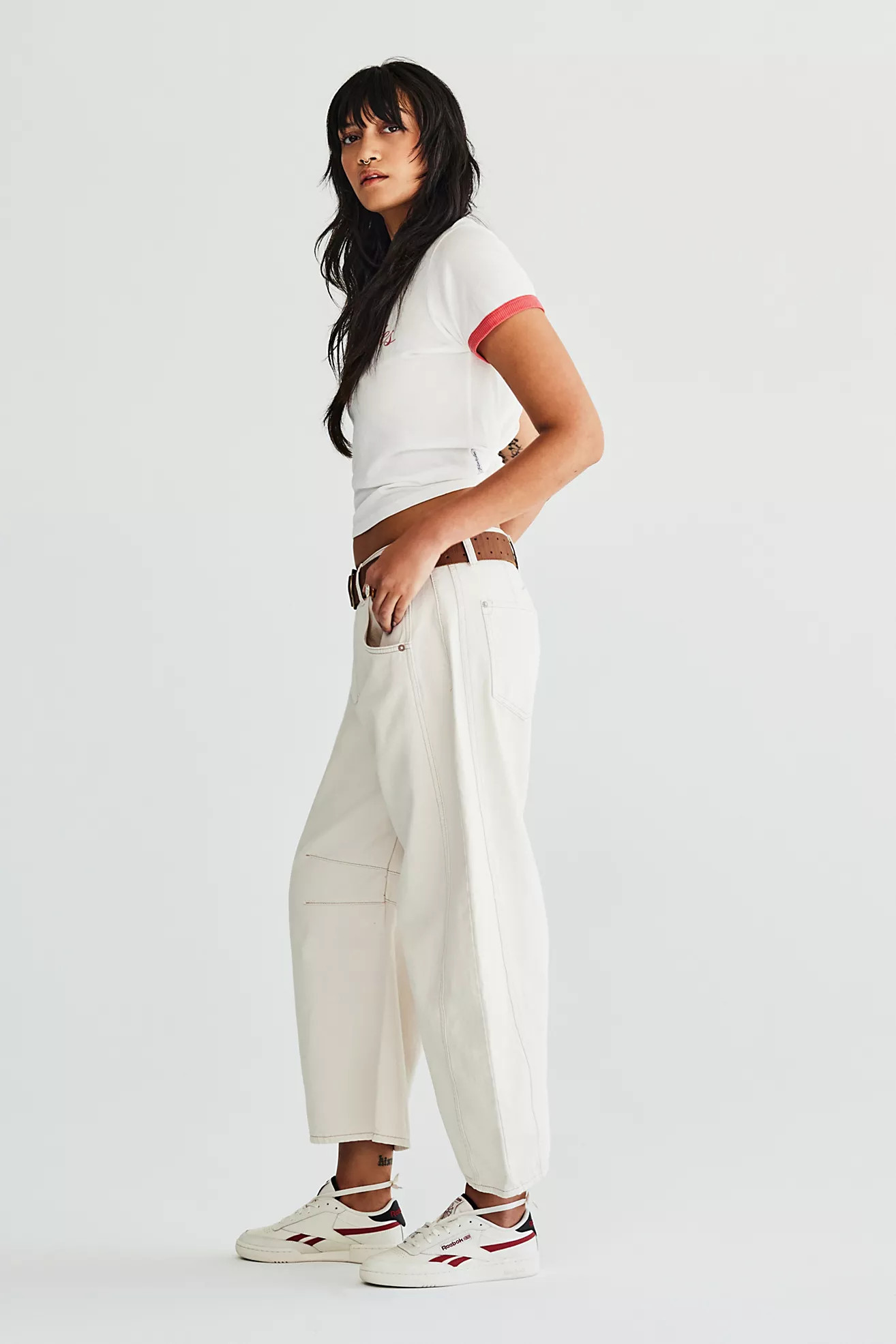 We The Free Good Luck Mid-Rise Barrel Jeans | Free People (Global - UK&FR Excluded)