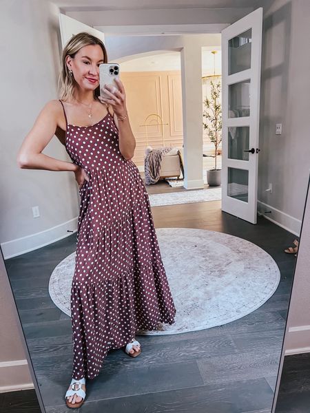 Such a comfy maxi dress from Amazon! Straps are adjustable and it fits tts. Wearing small. Also linking the other items from today’s Amazon try on ! 

#LTKstyletip #LTKsalealert #LTKfindsunder50
