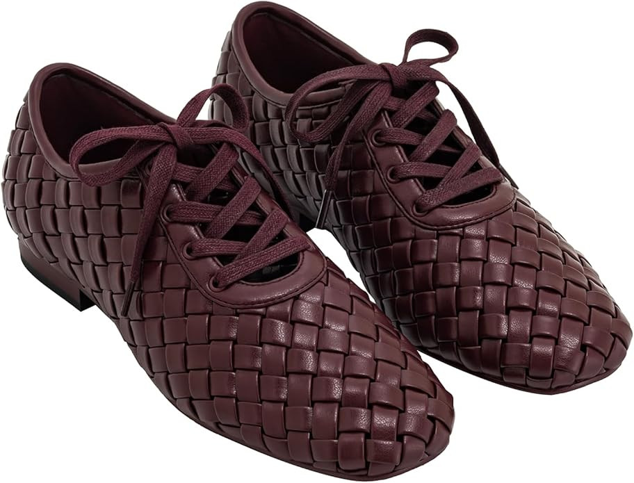 JW PEI Women's Kayla Weave Strap Flat Shoes | Amazon (US)