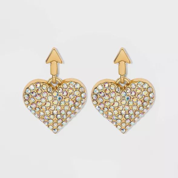 SUGARFIX by BaubleBar Metallic Cupid's Heart Drop Earrings | Target