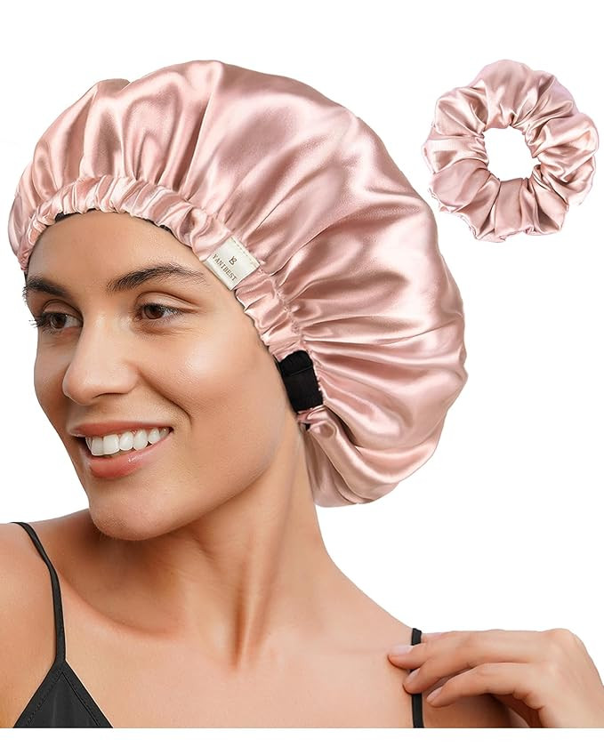 YANIBEST Satin Bonnet Silk Bonnet Adjustable Hair Bonnet for Sleeping Hair Bonnets for Women Curl... | Amazon (US)