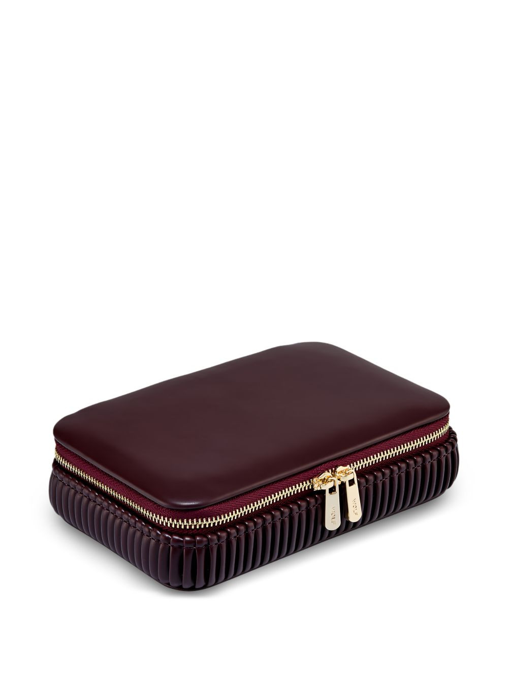 WOLF Bella zipped jewellery box (4cm x 10cm) - Red | Farfetch Global