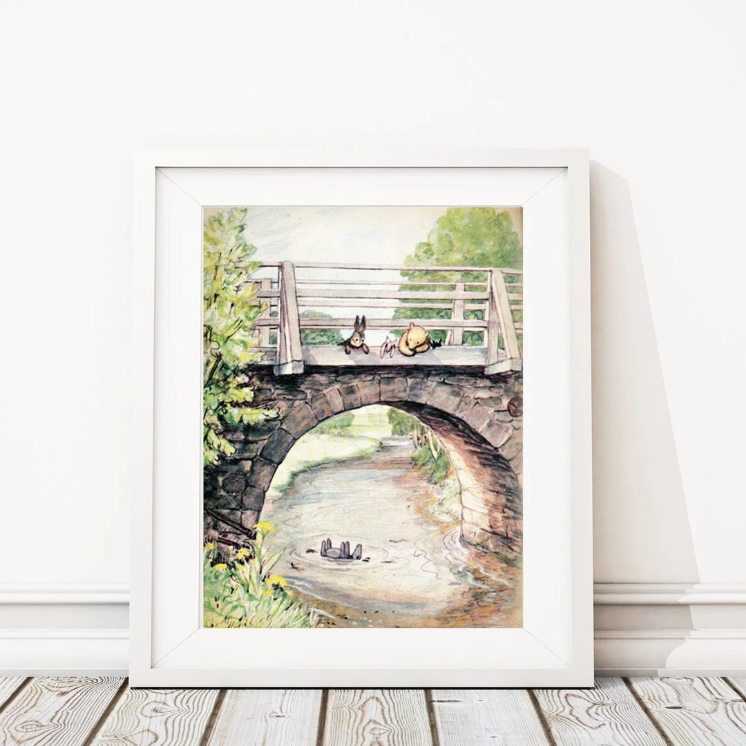 Eeyore Print. Classic Pooh Nursery Art Prints. Classic Winnie - Etsy | Etsy (US)
