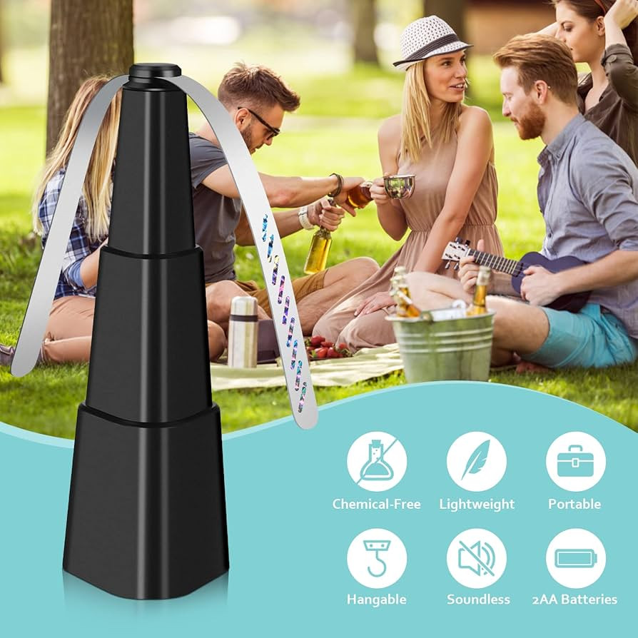 Fly Fans for Tables, Fly Fan Outdoor Indoor Keep Flies Away, Table Top Spinner with Holographic B... | Amazon (US)