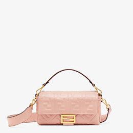 Pink nappa leather bag - BAGUETTE | Fendi | Fendi Online Store | Fendi