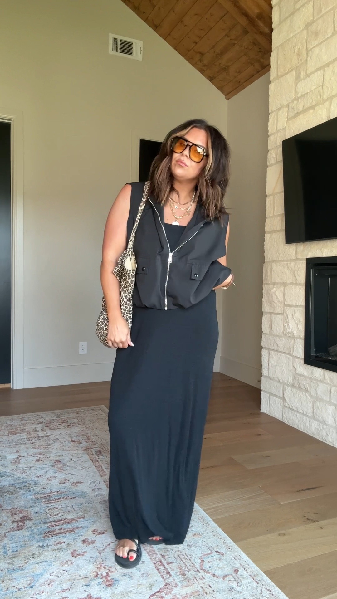 All black for summer. Some days just call
For it. 
Dress is aerie and sold out, found a similar Amazon one. 
Vest: XL


#LTKFindsUnder50 #LTKMidsize #LTKStyleTip

#LTKMidsize #LTKParties #LTKFindsUnder100