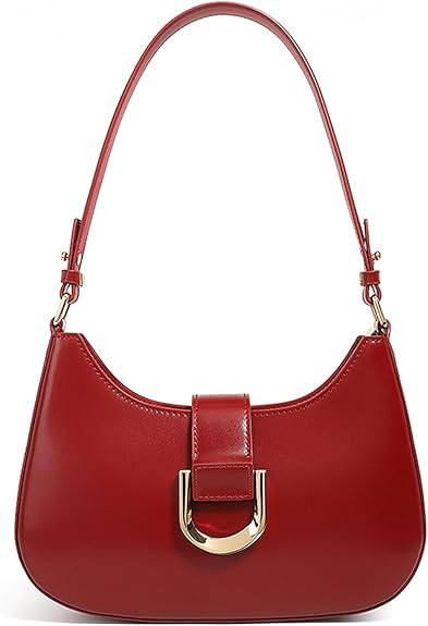 Genuine Leather Shoulder Bag, Purses for Women Hobo Bag Women's Crossbody Handbags with Removable... | Amazon (US)