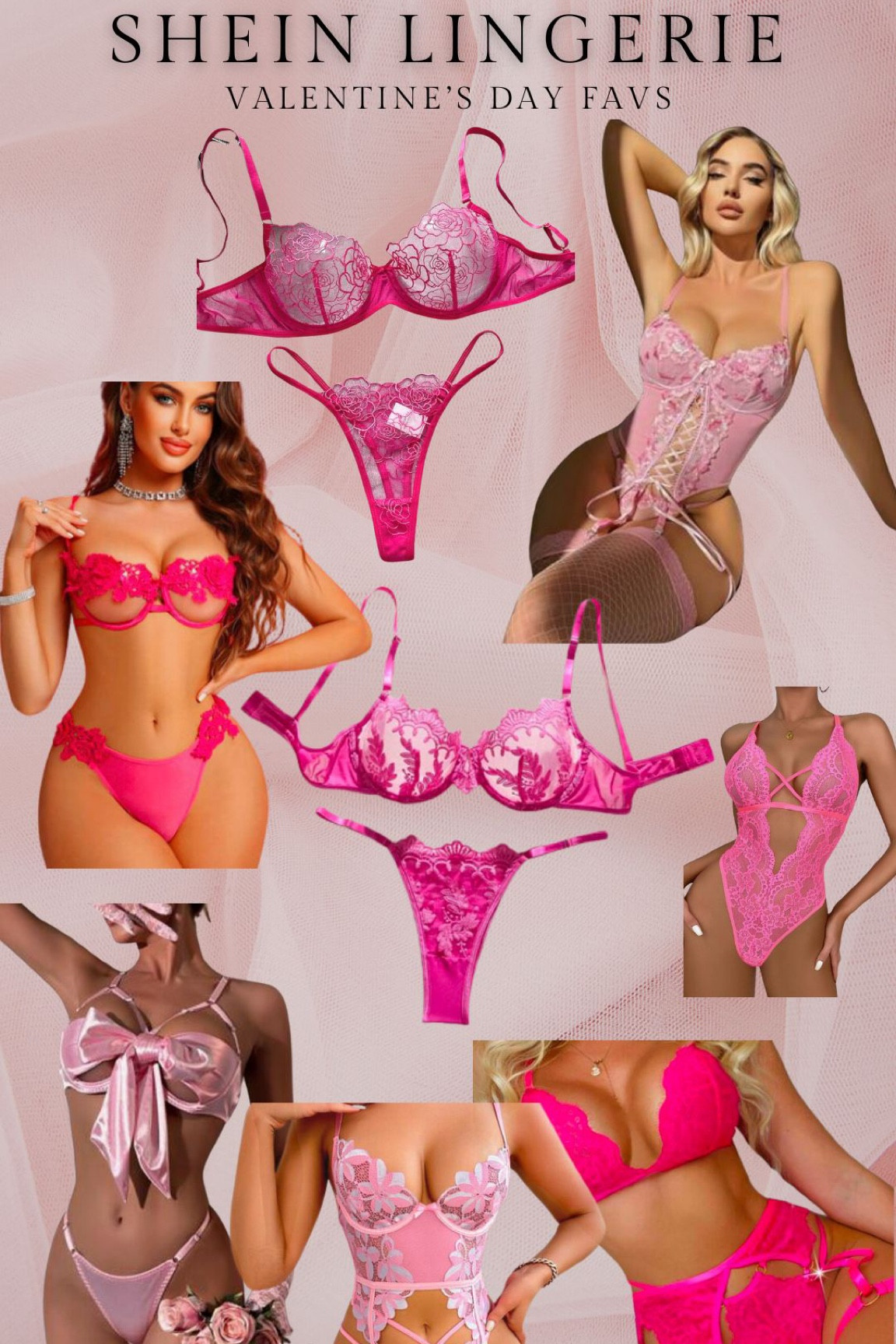 SHEIN Valentines Day Lingerie Favs! 

Hand picked by a professional boudoir photographer, so I’ll never lead you astray 💝👋🏼 

Here’s some of our favourite items from the client closet, and some I’m ordering too! 

🏷 Valentine’s Day, lingerie, boudoir photography, Shein lingerie, pink lingerie 

#LTKMostLoved #LTKSeasonal #LTKstyletip