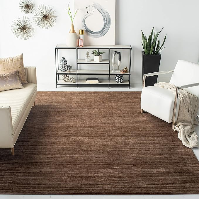 SAFAVIEH Area Rug 8x10 - Vision Collection - Large - Brown, Modern Ombre Tonal Chic Design, Non-S... | Amazon (US)