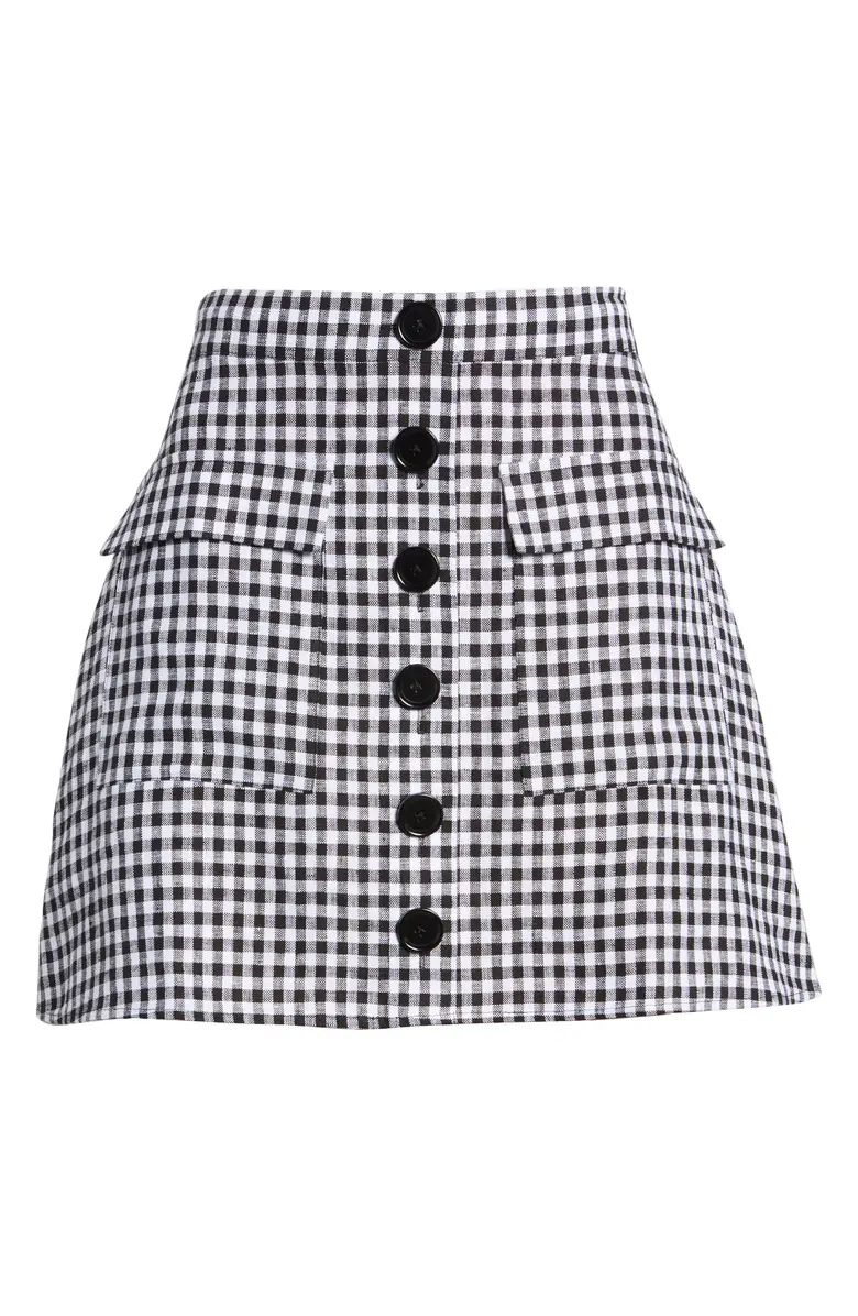 Maeve Check Linen Skirt | Nordstrom | Nordstrom