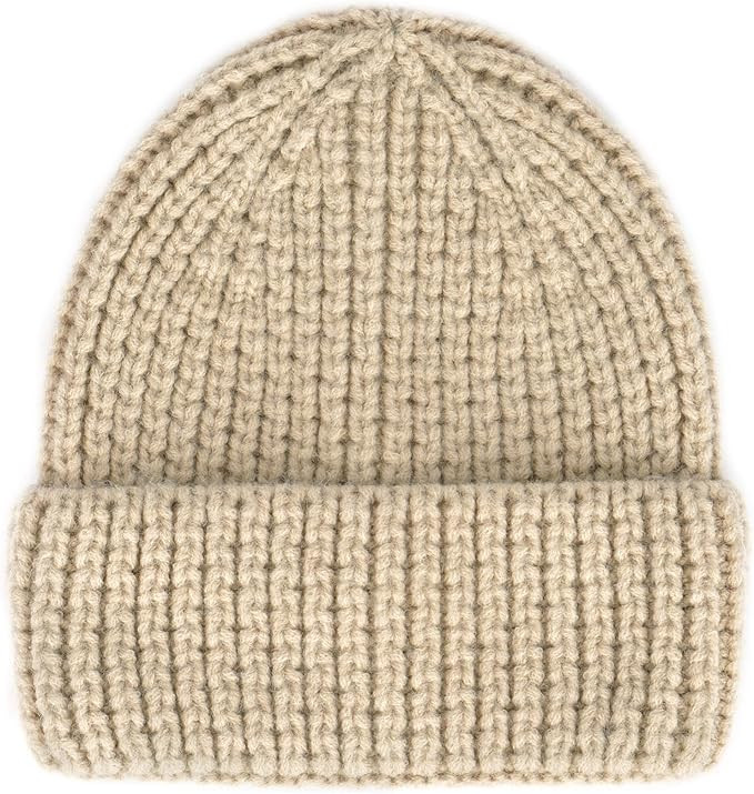 FADACHY Beanie for Women Men Thick Winter Slouchy Beanie Hats Soft Warm Cuffed Knit Skull Cap Fis... | Amazon (US)