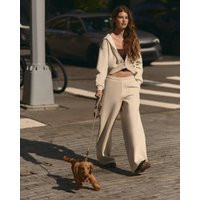 Vuori Restore Ultra Wideleg Sweatpant | Bone Heather | XS, Size Extra Small | Vuori Clothing (US & Canada)