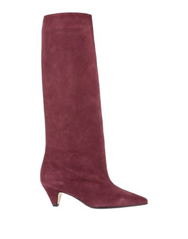 Anna F. Woman Boot Burgundy Size 6 Leather | YOOX (US)