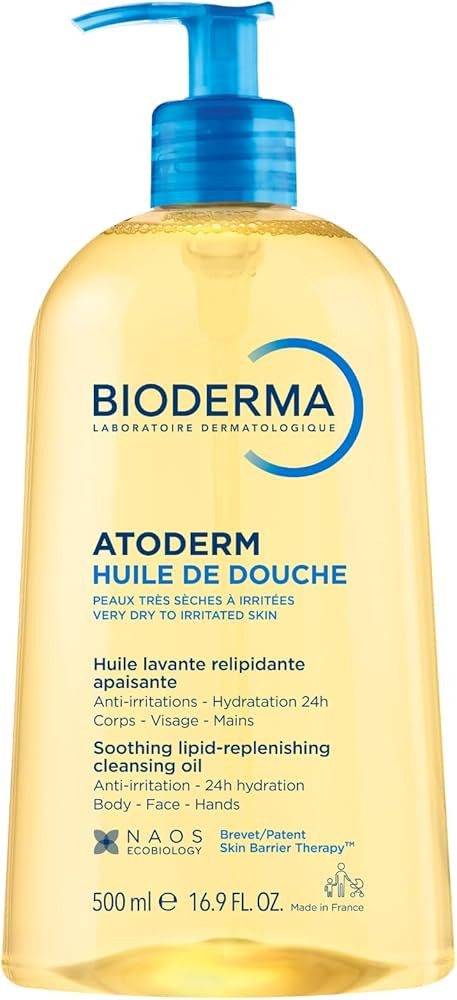 Bioderma Atoderm Shower Oil, Cleansing Oil For Face & Body, Nourishing Cleansing Oil For Dry to A... | Amazon (US)