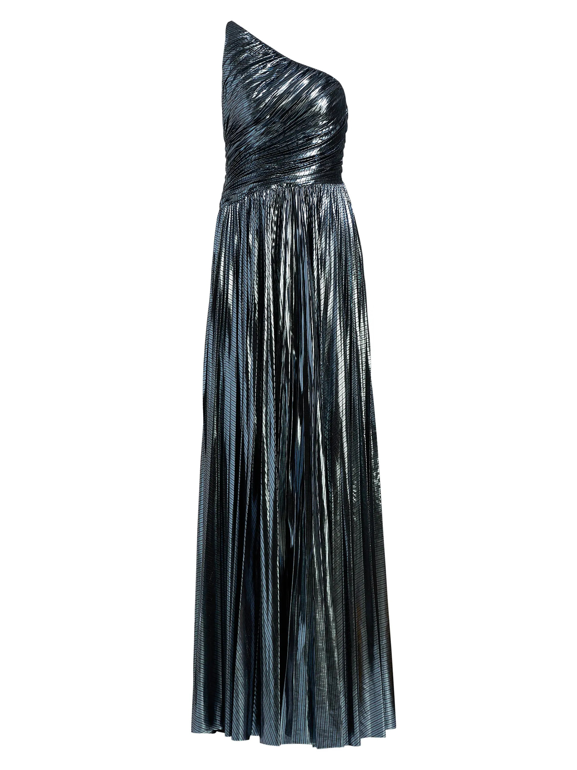 Halston Terese Metallic Jersey One-Shoulder Gown | Saks Fifth Avenue | Saks Fifth Avenue