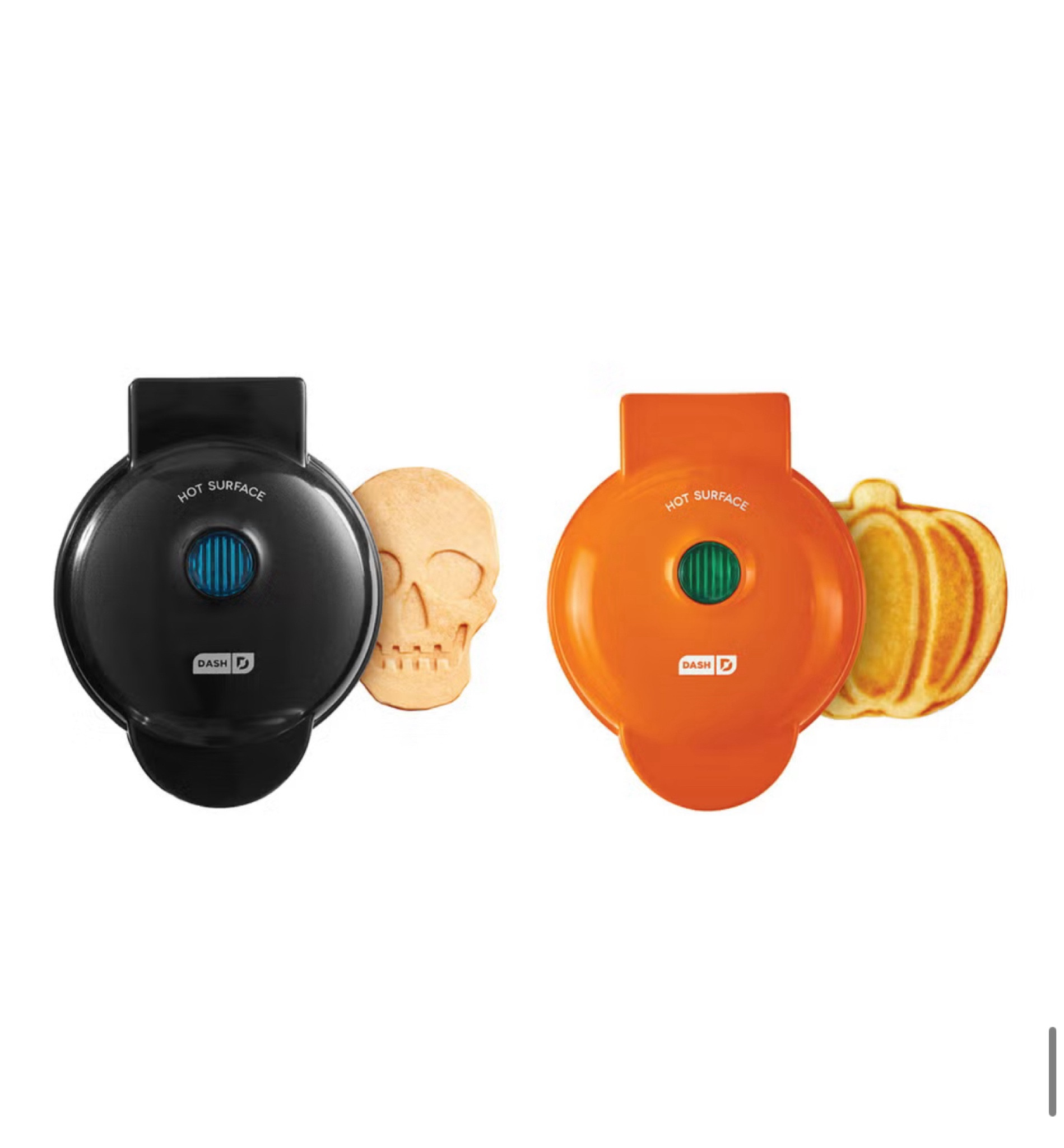 FOR HALLOWEEN BREAKFAST
Before a long night of costume parties and candy trading, a Halloween breakfast is in order. This set of Dash mini waffle makers creates a skull and a pumpkin — and the plates are nonstick, so they’re easy to clean.

#HalloweenBreakfast
#SpookyBreakfast
#HalloweenBrunch
#SpookyEats
#HalloweenFood
#HalloweenTreats
#HalloweenRecipes
#SpookySnacks
#FestiveBreakfast
#HalloweenInspo
#HalloweenMorning
#PumpkinBreakfast
#FallBreakfast
#WitchyBreakfast
#BreakfastOfGhouls


#LTKFamily #LTKHalloween #LTKHome