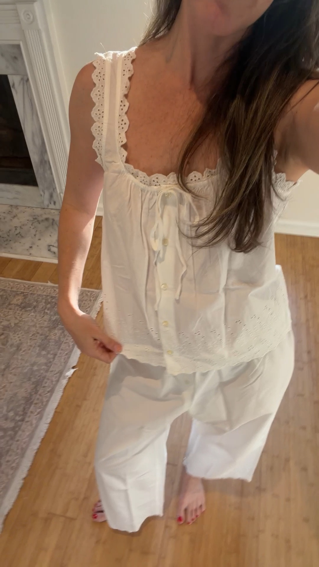 Will be wearing this matching set from GAP on repeat and as a beach cover up too! The perfect warm weather set to make you feel so cute at home 

SP pants 
XS top 

#LTKSaleAlert #LTKmomlife #LTKootd