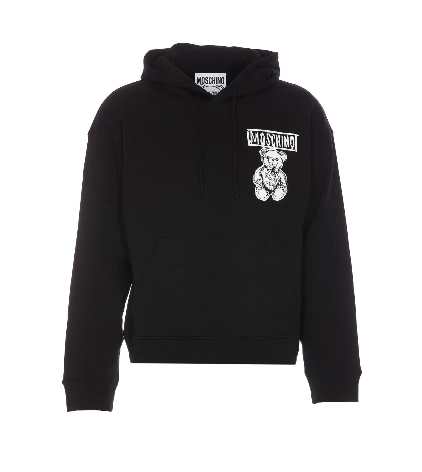 Moschino Drawstring Teddy Bear Printed Hoodie | Cettire Global