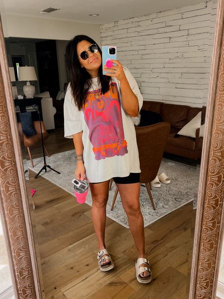 Super casual summer look from Walmart and Amazon!
Graphic Tee: XXL (honestly should have done an XL)
Bike shorts: XL
SANDALS: Size down to your nearest whole size


#LTKstyletip #LTKunder50 #LTKbump